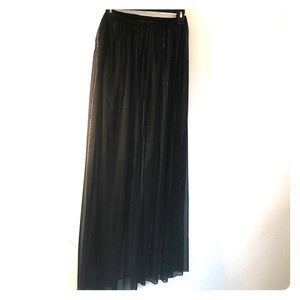 Sheer long slit skirt!